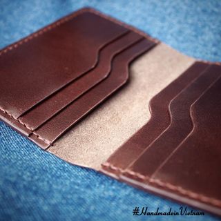 Ví da handmade namecard đối xứng JiVi