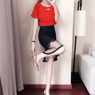 SET ÁO CHÂN VÁY REN CÁCH ĐIỆU