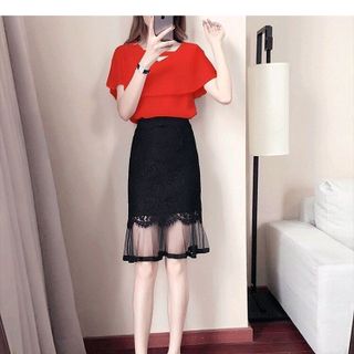 SET ÁO CHÂN VÁY REN CÁCH ĐIỆU