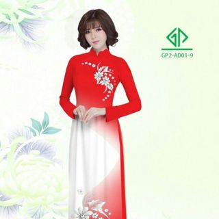 Vải áo dài thiết kế - AD-001-2 giá sỉ