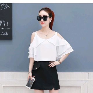 ÁO 2 DÂY TAY BÈO TẦNG