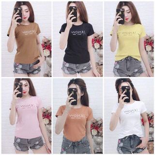 Áo thun cotton co giãn đơn giản- năng động- trẻ trung