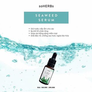 SERUM FACE TẢO BIỂN soHERBs TẶNG KÈM 1 SERUM BODY 30ML