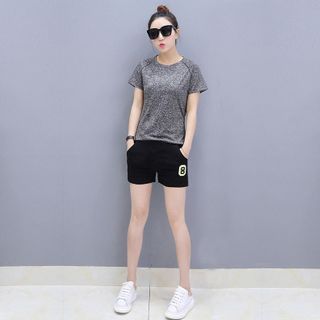 Bộ Short Thể Thao Tím Số 8