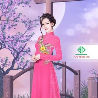 Vải áo dài thiết kế - 483-6