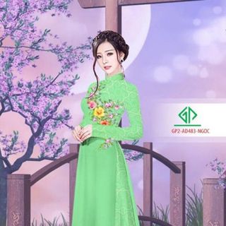 Vải áo dài thiết kế - 483-7