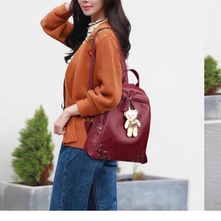 balô nữ kem gấu