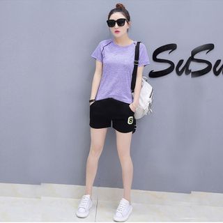 Bộ Short Thể Thao Xanh Số 8
