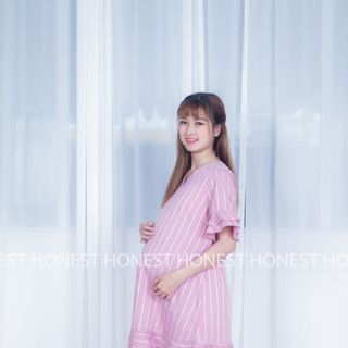 Đầm bầu họa tiết