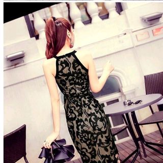 ĐẦM BODY CỔ YẾM VẠT ĐẮP SANG CHẢNH