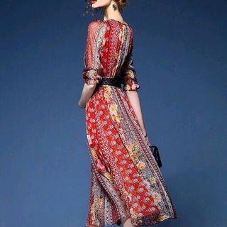 Đầm voan lụa eo phối ren