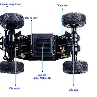 Đồ chơi Xe oto địa hình 2 cầu Offroad