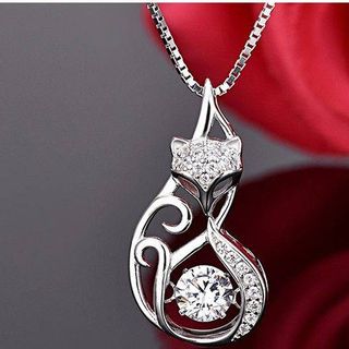 dây chuyền hồ ly bạc