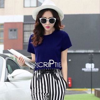 BỘ ĐỒ THUN COTON PHỐI SỌC QUẦN VẢI XỐP