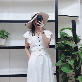 Set Váy đũi tay cánh tiên