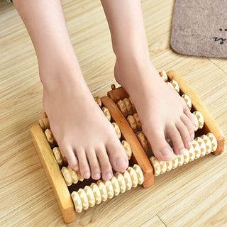 Bàn lăn massage chân bằng gỗ