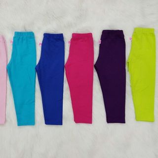 Quần legging trơn /ren bé gái