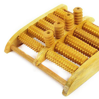 Lăn chân gỗ massage có núm