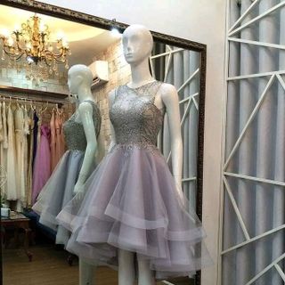 ĐẦM XÒE ĐUÔI TÔM REN KIM SA