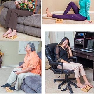 Lăn chân gỗ massage có núm