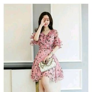 ĐẦM XÒE VOAN IN CỰC XINH