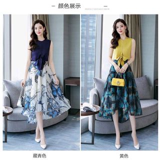SET ÁO CỘT NƠ 2 KIỂU CHÂN VÁY