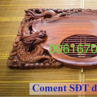 Khay trà ngũ longgỗ hương