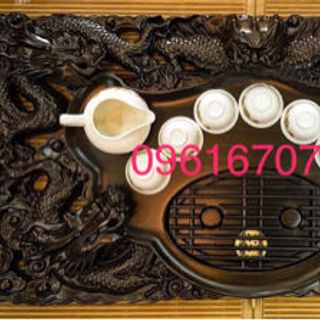 Khay trà ngũ longgỗ hương