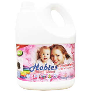 Nước giặt xả đậm đặc Hobies 6 trong 1 hương hoa tự nhiên 3500ml