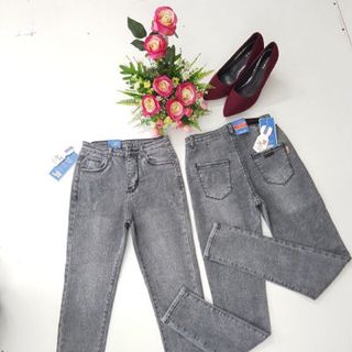 quần Jean nữ giặt wash dày dặn co giãn tốt