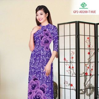 Vải áo dài thiết kế - 200-3