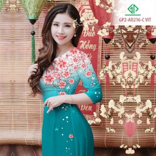 Vải áo dài thiết kế - 216-15