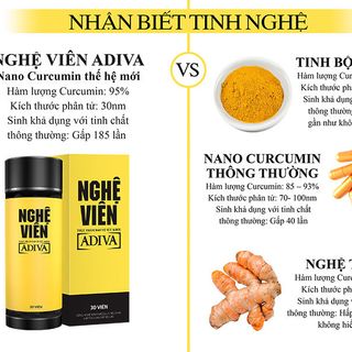 Nghệ Viên Micell Adiva loại chai 14 viên