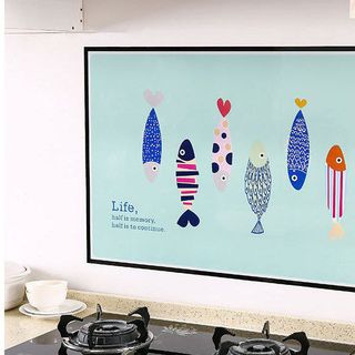 Combo 2 Miếng Giấy Dán Bếp Hoạt Hình Cao Cấp