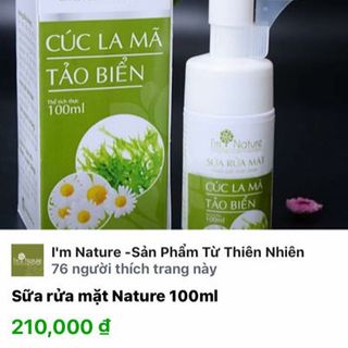 Sữa rửa mặt Cúc la mã tảo biển