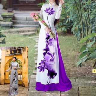 Vải áo dài thiết kế - 228-13