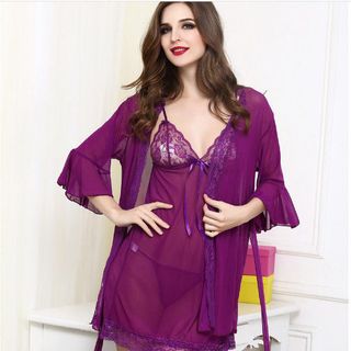 Hàng Quảng Châu Đầm ngủ gợi cảm kèm quần chipL0061
