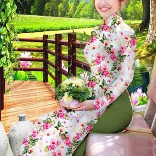 Vải áo dài thiết kế - 215-13