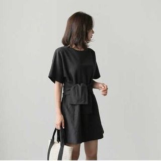 ĐẦM LINEN D012