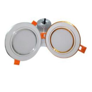 Đèn Led âm trần DownLight viền vàng 7W 76mm TD05