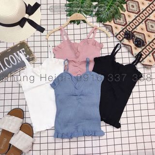 Áo 2d nhíu ngực Chất dệt kim mẫu này mặc trong blazer hay mặc với quần váy đều iu nè