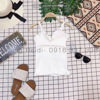 Áo 2d nhíu ngực Chất dệt kim mẫu này mặc trong blazer hay mặc với quần váy đều iu nè