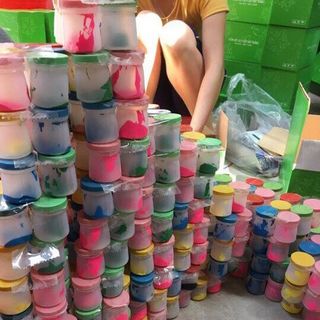 bộ 10 tượng thạch cao kèm màu vẽ