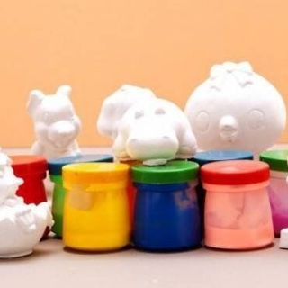 bộ 10 tượng thạch cao kèm màu vẽ