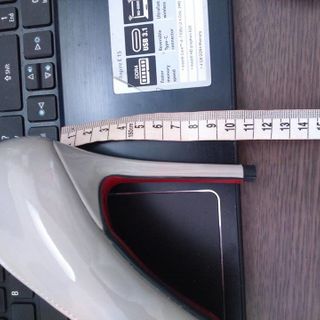 giày cao gót màu xám 11p