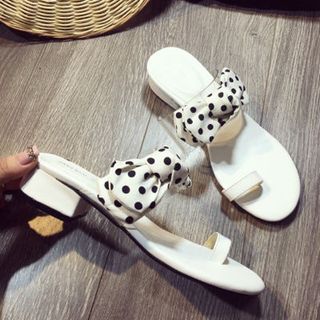 dép nữ đính nơ bi siêu cute