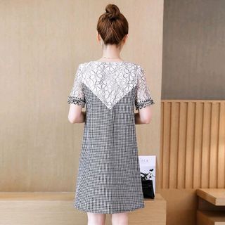 ĐẦM SUÔNG CHỮ A CARO PHỐI REND542