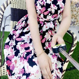 Đầm sơmi hoa