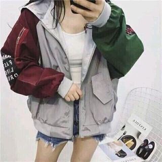 Áo khoác dù phối mỏng