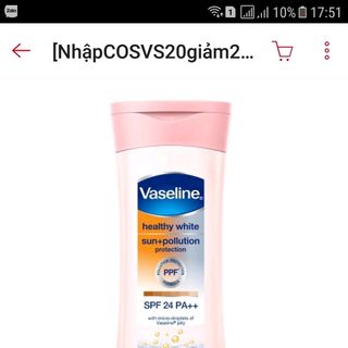 dưỡng thể trắng da vaseline